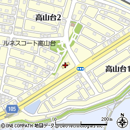ファミリーマート香芝高山台店周辺の地図