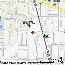 秦庄児童公園柿木原周辺の地図
