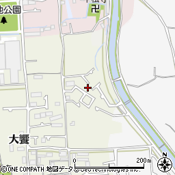 大阪府堺市美原区大饗33-34周辺の地図