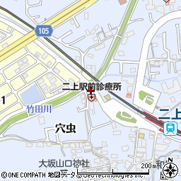 奈良県香芝市穴虫1044-11周辺の地図