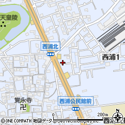 大阪スバルカースポット外環西浦周辺の地図
