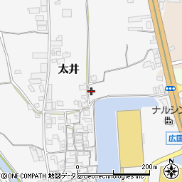 大阪府堺市美原区太井141-2周辺の地図