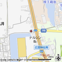 大阪府堺市美原区太井120-2周辺の地図