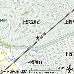 プチメゾン上野芝周辺の地図