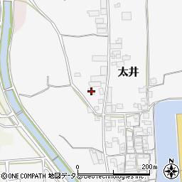 大阪府堺市美原区太井181周辺の地図