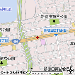 国道４８６号線周辺の地図