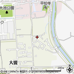大阪府堺市美原区大饗20-21周辺の地図