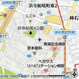 大阪府堺市西区浜寺船尾町東3丁452周辺の地図