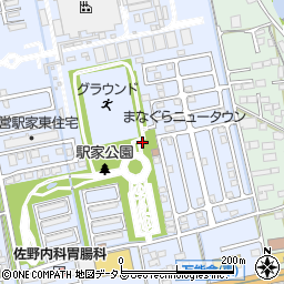 駅家公園トイレ周辺の地図
