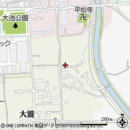大阪府堺市美原区大饗20周辺の地図