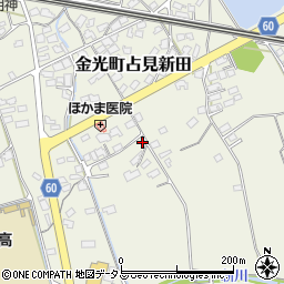 岡山県浅口市金光町占見新田1178周辺の地図