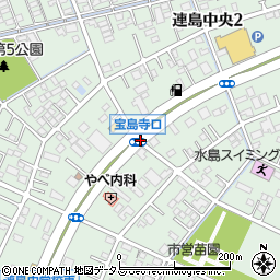 宝島寺口周辺の地図
