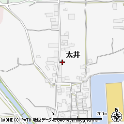 大阪府堺市美原区太井160周辺の地図
