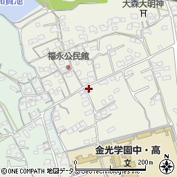 岡山県浅口市金光町占見新田1323-1周辺の地図