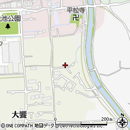 大阪府堺市美原区大饗18-19周辺の地図