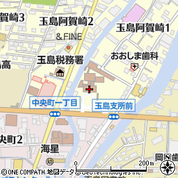 倉敷市役所玉島支所　産業課周辺の地図