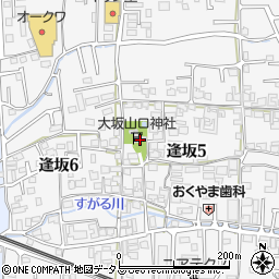 大坂山口神社周辺の地図