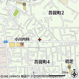 大阪府堺市東区菩提町2丁1-3周辺の地図