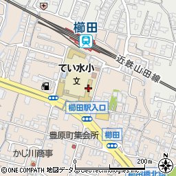 松阪市立てい水小学校周辺の地図