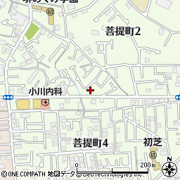 大阪府堺市東区菩提町2丁1-32周辺の地図