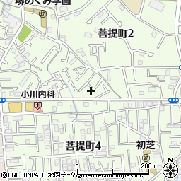 大阪府堺市東区菩提町2丁26-24周辺の地図