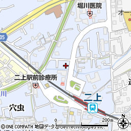 奈良県香芝市穴虫1020周辺の地図