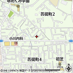 大阪府堺市東区菩提町2丁26-25周辺の地図