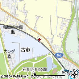 大阪府羽曳野市川向2117-1周辺の地図
