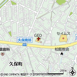 ゲオ　松阪久保店周辺の地図