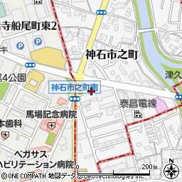 ファミリーマートＭＹＳ堺神石市之町店周辺の地図