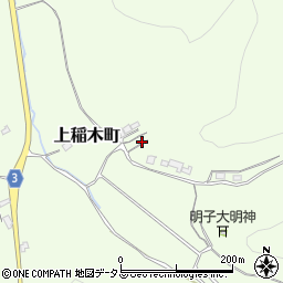 岡山県井原市上稲木町1970周辺の地図