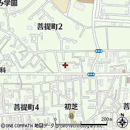 大阪府堺市東区菩提町2丁94-14周辺の地図
