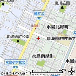 岡山県倉敷市水島南緑町17周辺の地図