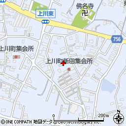 三重県松阪市上川町周辺の地図