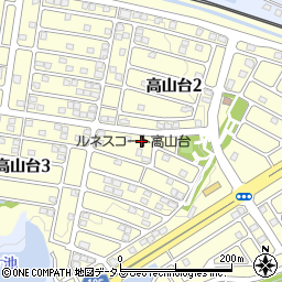 奈良県香芝市高山台周辺の地図