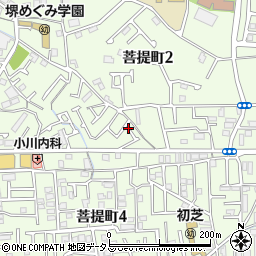 大阪府堺市東区菩提町2丁26-11周辺の地図