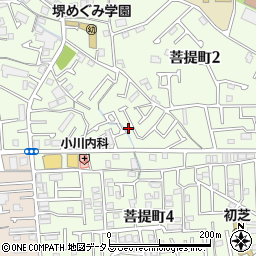 大阪府堺市東区菩提町2丁1-30周辺の地図