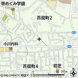 大阪府堺市東区菩提町2丁26-9周辺の地図