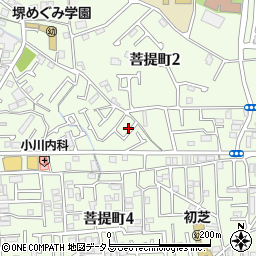大阪府堺市東区菩提町2丁26-16周辺の地図