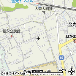 岡山県浅口市金光町占見新田1308周辺の地図