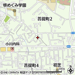 大阪府堺市東区菩提町2丁26-7周辺の地図