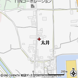 大阪府堺市美原区太井161周辺の地図