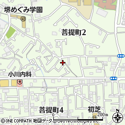 大阪府堺市東区菩提町2丁26-6周辺の地図