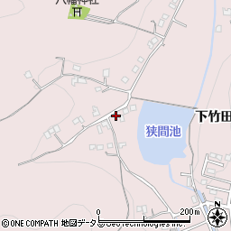 広島県福山市神辺町下竹田1493-1周辺の地図