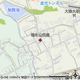 福永公民館周辺の地図