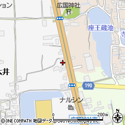 大阪府堺市美原区太井117周辺の地図