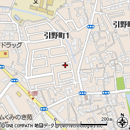 大阪府堺市東区引野町1丁周辺の地図