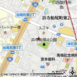 大阪府堺市西区浜寺船尾町東3丁363周辺の地図