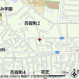 大阪府堺市東区菩提町2丁91-14周辺の地図