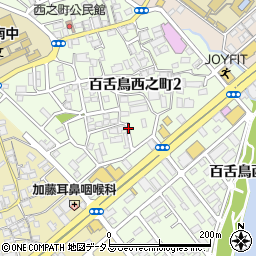 大阪府堺市北区百舌鳥西之町周辺の地図